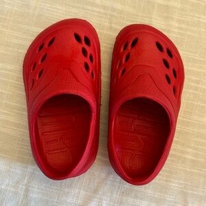 Baby boy, imitation crocs, size 3